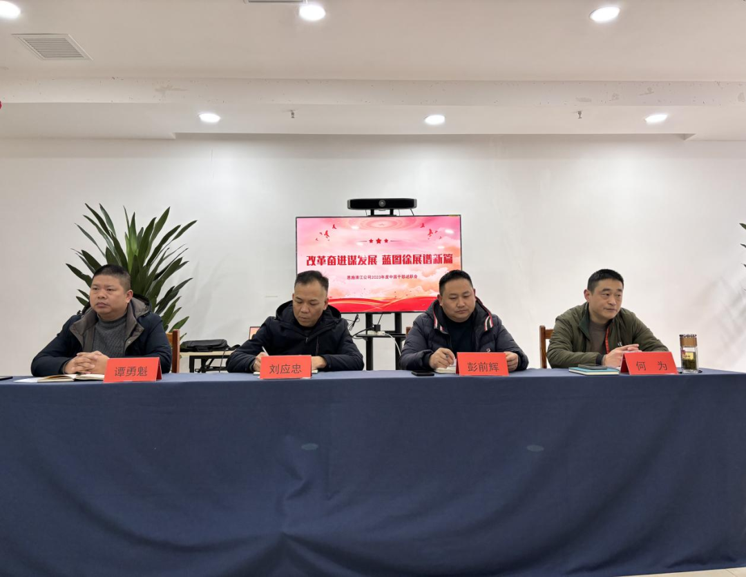 改革奋进谋发展 蓝图徐展谱新篇——2023年度中层干部述职述廉大会