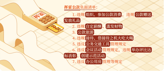 党纪学习教育·每日一课丨挥霍公款的情形和处分规定