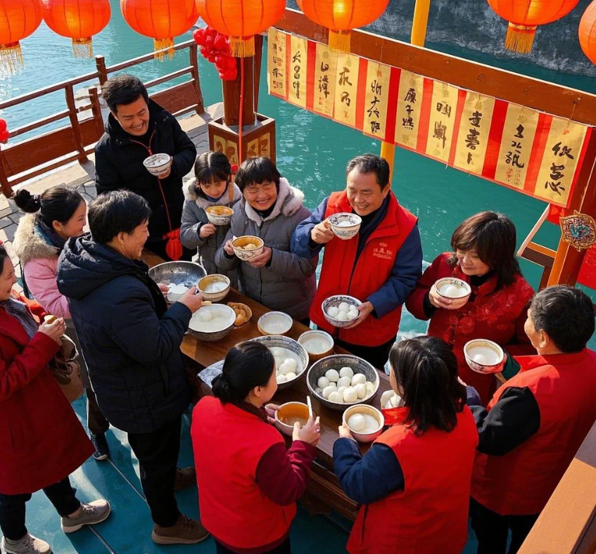 恩施大清江元宵盛宴：猜灯谜、吃汤圆，快乐不打烊